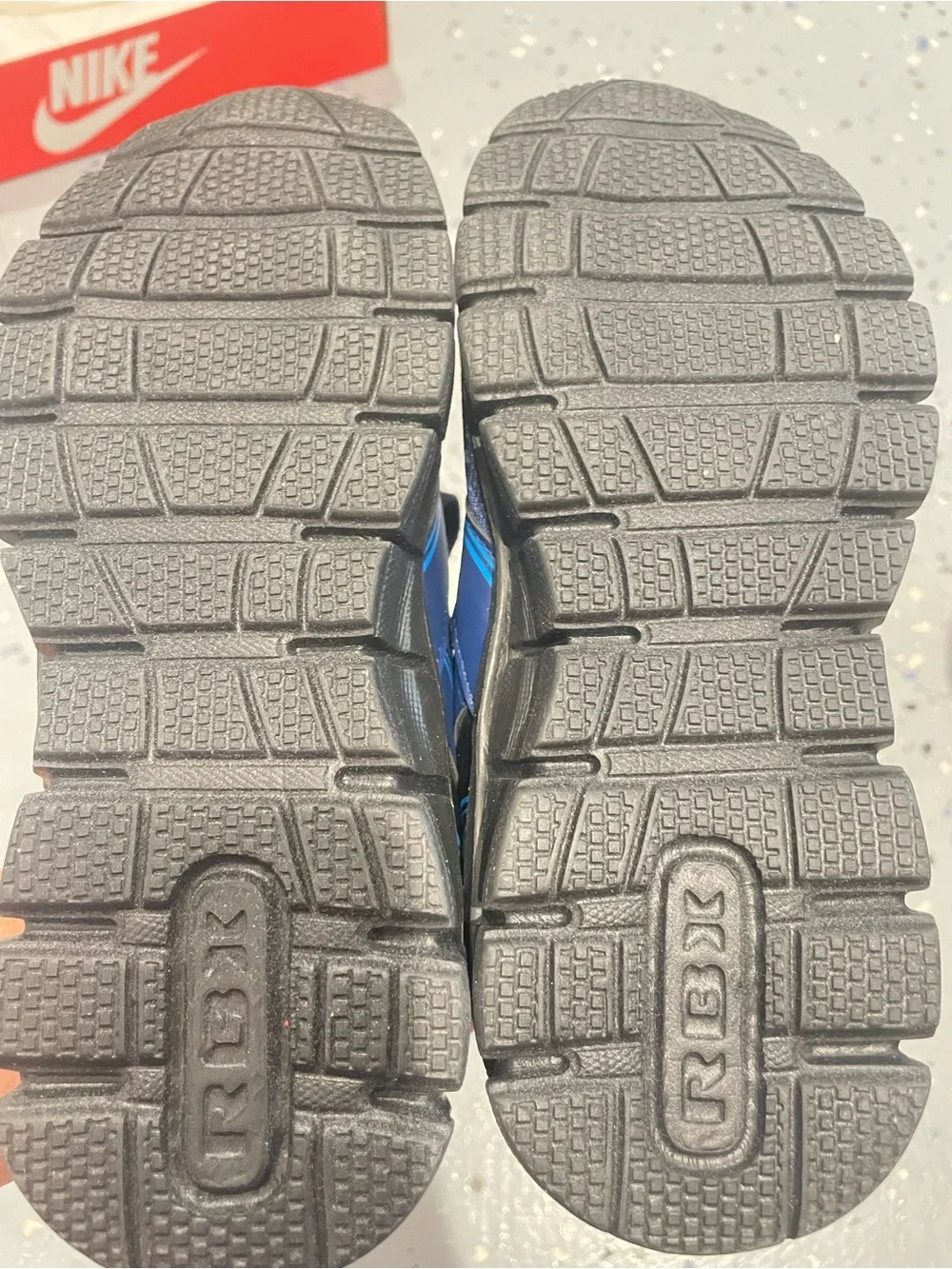 Reebok Navy and Black Kids Athletic Sneakers